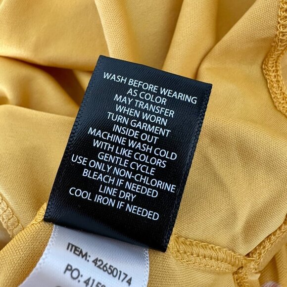 Torrid Mesh Square Neck Top Floral Shirred Yellow 3X - Picture 5 of 11